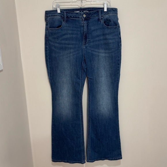 Old Navy High Rise Wow Boot Cut blue Jeans Size 14 - Picture 2 of 8